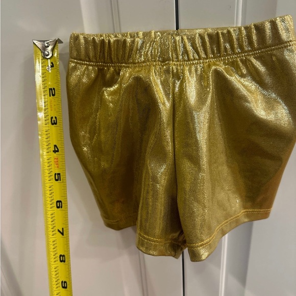 Girl’s sparkly gold and mirror dress and shorts. - Picture 5 of 7